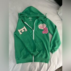 Barbie Green and Pink Sweatshirt with Decorative Patches
